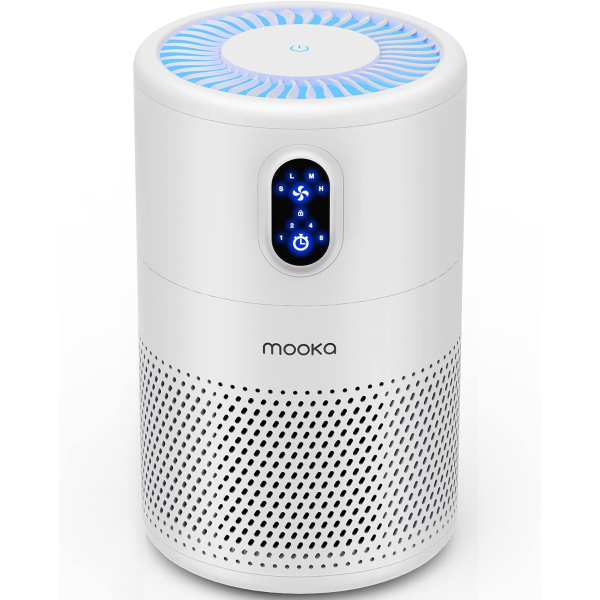 MOOKA Air Purifiers for Home Large Room up to 1076 ft², H13 True HEPA Air Filter