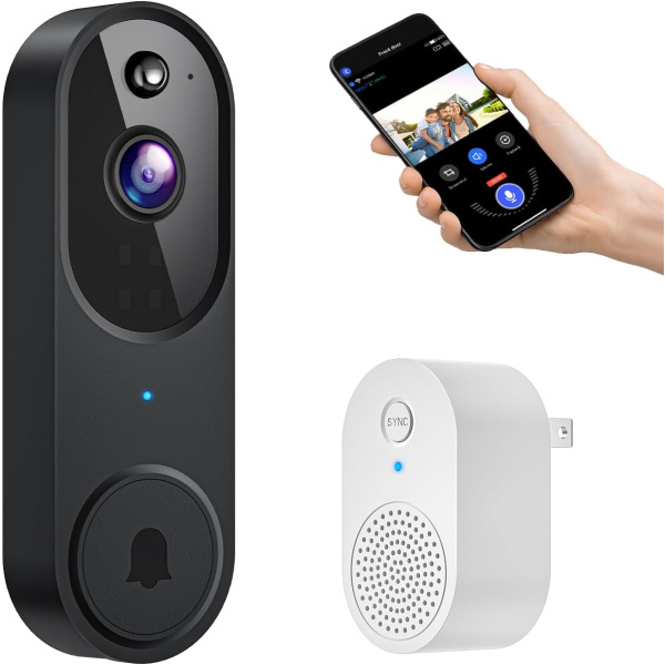 Smart Video Doorbell Camera Wireless, AI Human Detection and Instant Alerts,